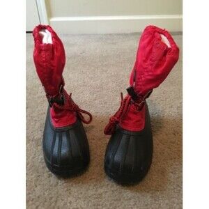 Cabela’s Canada Red Blue Duck Boots Kids Size 12 Winter Snow